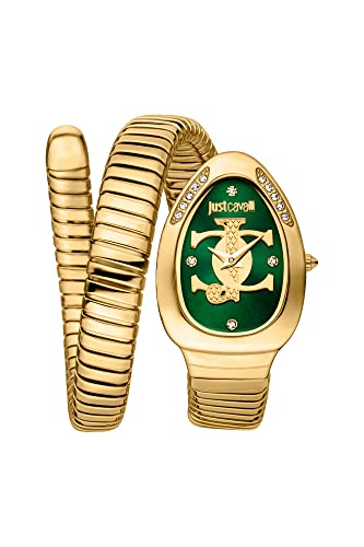 Just Cavalli Signature Snake Serpente Logo Women's Elegant